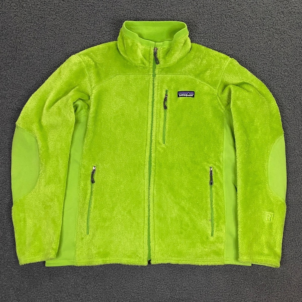 Patagonia R2 Regulator Jacket FITS Womens Medium Full Zip Grinch Furry VTG